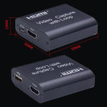 USB 2.0 เป็น HDMI การ์ดจับภาพวิดีโอ 4K HD พร้อมลูป