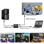 USB 2.0 เป็น HDMI การ์ดจับภาพวิดีโอ 4K HD พร้อมลูป
