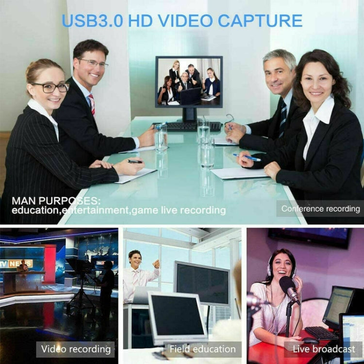 K004 HDMI เป็น USB 3.0 UVC การ์ดจับภาพวิดีโอ HD