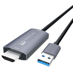 Z36 การ์ดจับภาพวิดีโอ HD HDMI ตัวผู้เป็น USB ตัวผู้ ความยาวสาย: 2m, HDMI เป็น USB