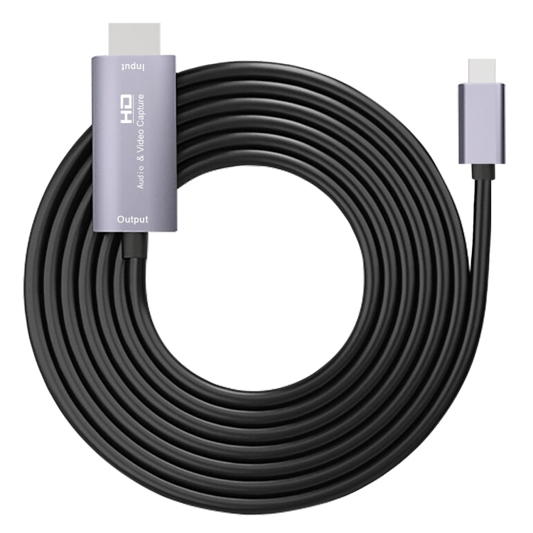 การ์ดจับภาพวิดีโอ HD Z36A HDMI ตัวผู้เป็น USB-C / Type-C ตัวผู้ ความยาวสาย 2 เมตร HDMI เป็น Type-C