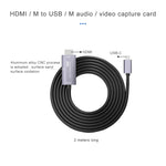 การ์ดจับภาพวิดีโอ HD Z36A HDMI ตัวผู้เป็น USB-C / Type-C ตัวผู้ ความยาวสาย 2 เมตร HDMI เป็น Type-C