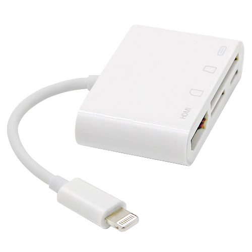 NK-103C ตัวแปลงอะแดปเตอร์มือถือมัลติฟังก์ชัน 4 ใน 1 8 พิน เป็น HDMI, NK-103C