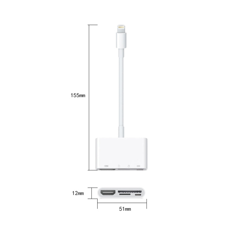 NK-103C ตัวแปลงอะแดปเตอร์มือถือมัลติฟังก์ชัน 4 ใน 1 8 พิน เป็น HDMI, NK-103C