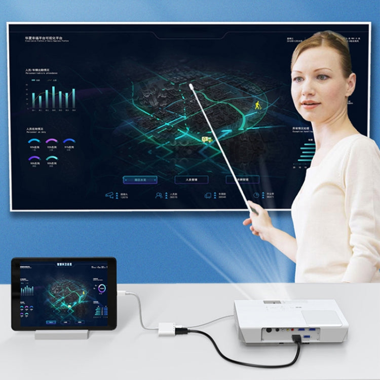 NK-103C ตัวแปลงอะแดปเตอร์มือถือมัลติฟังก์ชัน 4 ใน 1 8 พิน เป็น HDMI, NK-103C