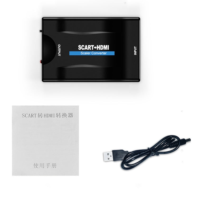 ตัวแปลง SCART เป็น HDMI HDTV1080P HD, SCART เป็น HDMI