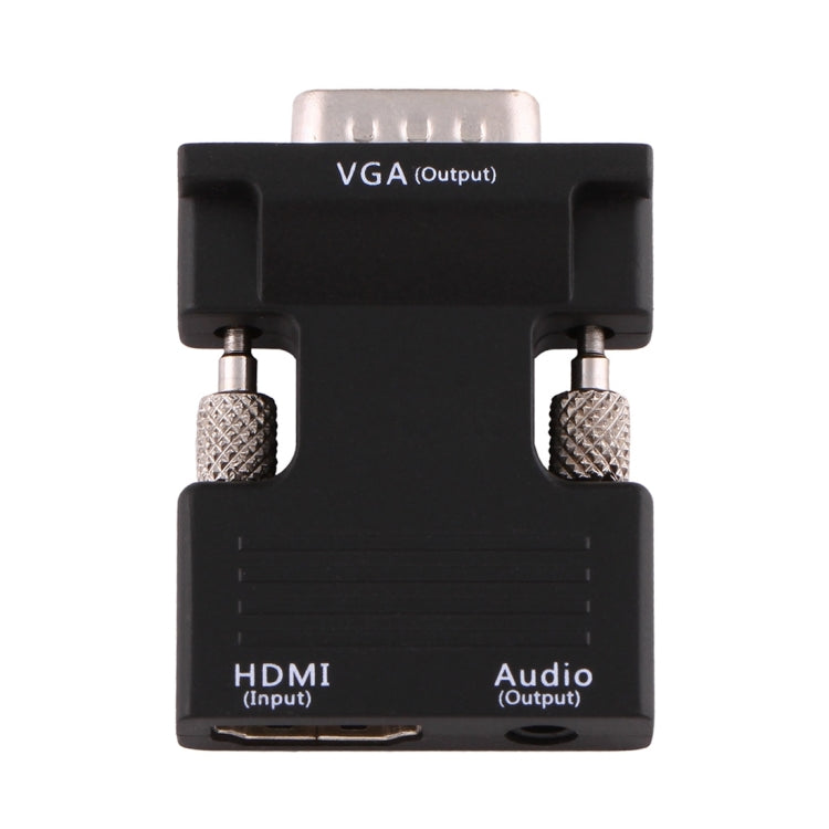ตัวแปลง HDMI ตัวเมียเป็น VGA ตัวผู้พร้อมอะแดปเตอร์เสียงสำหรับโปรเจคเตอร์, จอมอนิเตอร์, ทีวี, HDMI เป็น VGA+เสียง