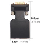 ตัวแปลง VGA เป็น HDMI + เสียงวิดีโอความละเอียด HD 1080P สำหรับ HDTV, จอมอนิเตอร์, โปรเจคเตอร์, VGA เป็น HDMI+เสียง