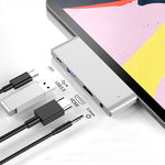HW-TC29 HUB อะแดปเตอร์ขยายมัลติฟังก์ชัน 4 ใน 1 Type-C / USB-C สำหรับ iPad Pro