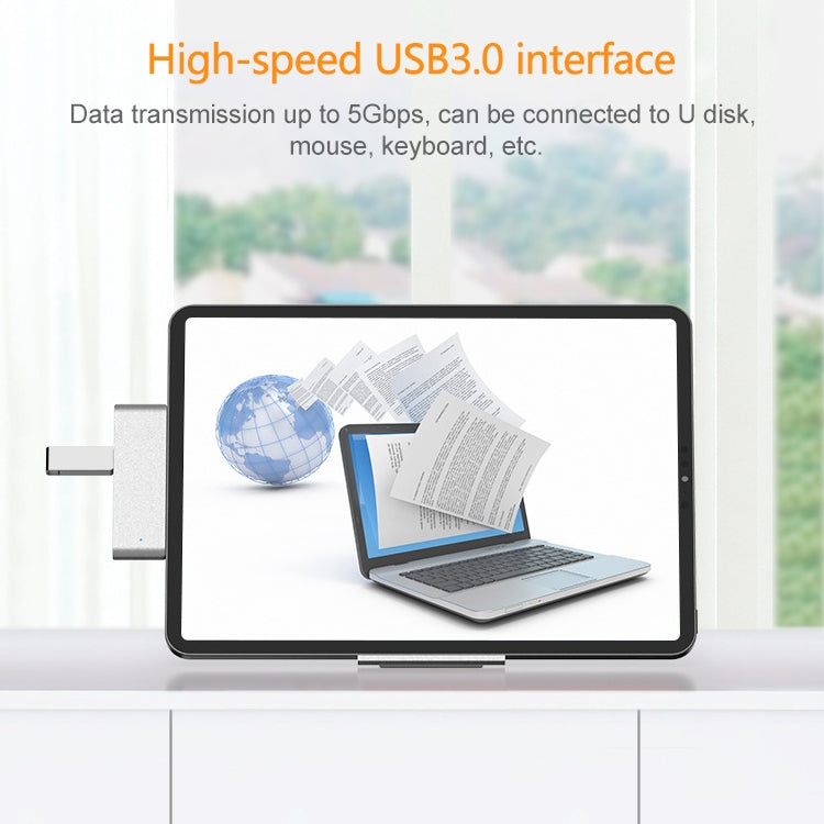 HW-TC29 HUB อะแดปเตอร์ขยายมัลติฟังก์ชัน 4 ใน 1 Type-C / USB-C สำหรับ iPad Pro