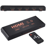 สวิตช์ HDMI 2.0 4X1 4K/60Hz พร้อมรีโมทคอนโทรล, ปลั๊ก EU, 4X1