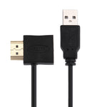 สายอะแดปเตอร์ HDMI ตัวเมีย + HDMI ตัวผู้ เป็น USB 2.0 ตัวผู้ ยาว 50ซม., HDMI ตัวเมีย + ตัวผู้