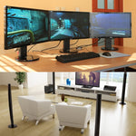 สายอะแดปเตอร์ HDMI ตัวเมีย + HDMI ตัวผู้ เป็น USB 2.0 ตัวผู้ ยาว 50ซม., HDMI ตัวเมีย + ตัวผู้