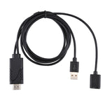 สายแปลง 1080P USB 2.0 ตัวผู้ + USB 2.0 ตัวเมีย เป็น HDMI HDTV AV สำหรับ iPhone / iPad, สมาร์ทโฟน Android