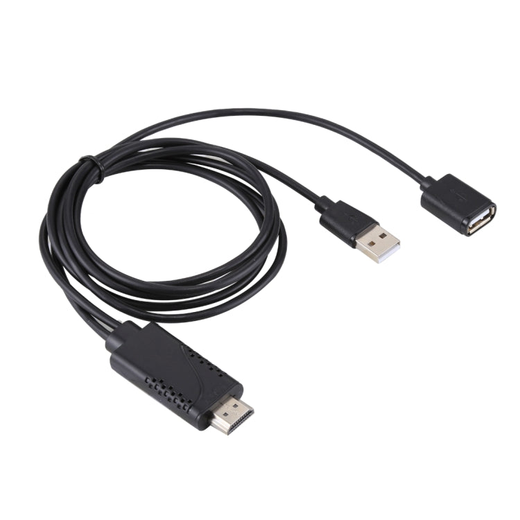 สายแปลง 1080P USB 2.0 ตัวผู้ + USB 2.0 ตัวเมีย เป็น HDMI HDTV AV สำหรับ iPhone / iPad, สมาร์ทโฟน Android