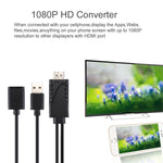 สายแปลง 1080P USB 2.0 ตัวผู้ + USB 2.0 ตัวเมีย เป็น HDMI HDTV AV สำหรับ iPhone / iPad, สมาร์ทโฟน Android