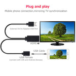 สายแปลง 1080P USB 2.0 ตัวผู้ + USB 2.0 ตัวเมีย เป็น HDMI HDTV AV สำหรับ iPhone / iPad, สมาร์ทโฟน Android