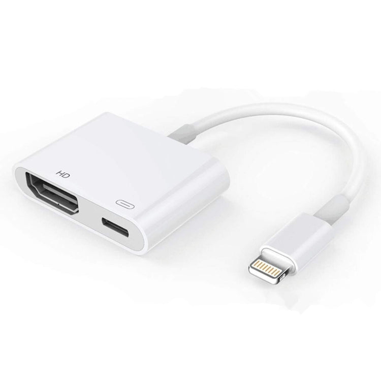 E-Gin-LTH-002 ตัวแปลง 8 พิน Digital AV เป็น HDMI พร้อมพอร์ตชาร์จ USB สำหรับจอแสดงผลทีวี HD 1080P, E-Gin-LTH-002