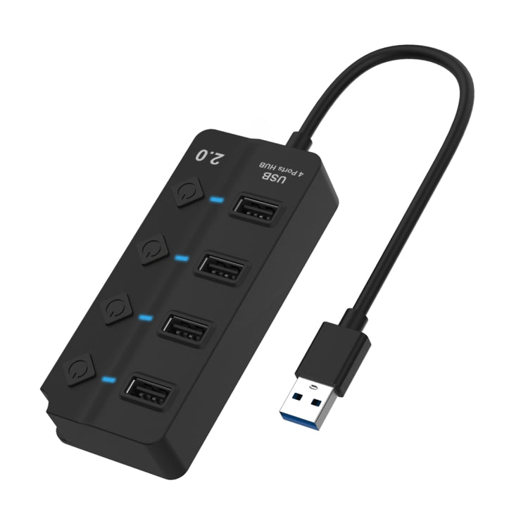 Onten 5301 ตัวแยกสัญญาณ USB 3.0 ตัวผู้เป็น 4 พอร์ต USB 2.0 ตัวเมีย พร้อมสวิตช์อิสระ, 5301