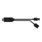 สายแปลง USB ตัวผู้ + USB 2.0 ตัวเมีย เป็น HDMI สำหรับโทรศัพท์ไปยัง HDTV