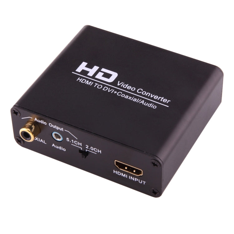 NEWKENG X5 ตัวแปลงสัญญาณ HDMI เป็น DVI พร้อมเสียง 3.5 มม. และเอาต์พุตโคแอกเชียล, ปลั๊ก EU, X5 HDMI เป็น DVI พร้อมเสียง