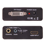 NEWKENG X5 ตัวแปลงสัญญาณ HDMI เป็น DVI พร้อมเสียง 3.5 มม. และเอาต์พุตโคแอกเชียล, ปลั๊ก EU, X5 HDMI เป็น DVI พร้อมเสียง