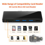 ROCKETEK SK-S5H HUB อ่านการ์ดหน่วยความจำ 3 x USB 3.0 + HDMI + SD / TF พร้อมอะแดปเตอร์ HDMI 4K, SK-S5H