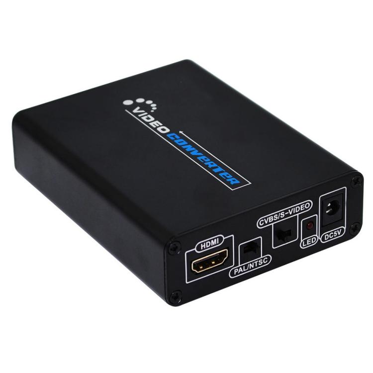ตัวแปลง HDMI เป็น Composite / AV S-Video พร้อมอะแดปเตอร์ RCA CVBS/L/R, ปลั๊ก EU, HDMI เป็น AV + S-Video