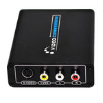 ตัวแปลง HDMI เป็น Composite / AV S-Video พร้อมอะแดปเตอร์ RCA CVBS/L/R, ปลั๊ก EU, HDMI เป็น AV + S-Video