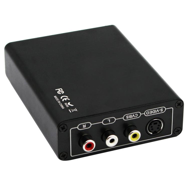 ตัวแปลง HDMI เป็น Composite / AV S-Video พร้อมอะแดปเตอร์ RCA CVBS/L/R, ปลั๊ก EU, HDMI เป็น AV + S-Video