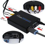 ตัวแปลง HDMI เป็น Composite / AV S-Video พร้อมอะแดปเตอร์ RCA CVBS/L/R, ปลั๊ก EU, HDMI เป็น AV + S-Video
