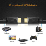 สาย HDMI ROCKETEK HDMI01Y-2 HDMI 2.0 4K 30Hz 3D ตัวเชื่อมต่อชุบทอง สำหรับอุปกรณ์ HDMI ทุกชนิด, ความยาว 2 เมตร