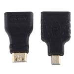 สาย HDMI ตัวผู้ 1 ม. แบบเลื่อนเก็บได้ พร้อมอะแดปเตอร์ Mini HDMI และ Micro HDMI สำหรับ HDTV, จอมอนิเตอร์, โปรเจคเตอร์, PC, กล้อง และแท็บเล็ต สมาร์ทโฟน
