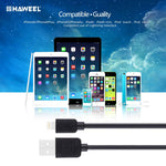 HAWEEL สายชาร์จและซิงค์ข้อมูลความเร็วสูง 1 เมตร 35 แกน 8 พิน เป็น USB สำหรับ iPhone, iPad, 8 พิน 1 เมตร, สาย 8 พิน 1 เมตร