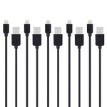 ชุดสายชาร์จและซิงค์ข้อมูล HAWEEL 1 เมตร ความเร็วสูง 8 พิน เป็น USB จำนวน 5 ชิ้น สำหรับ iPhone, iPad