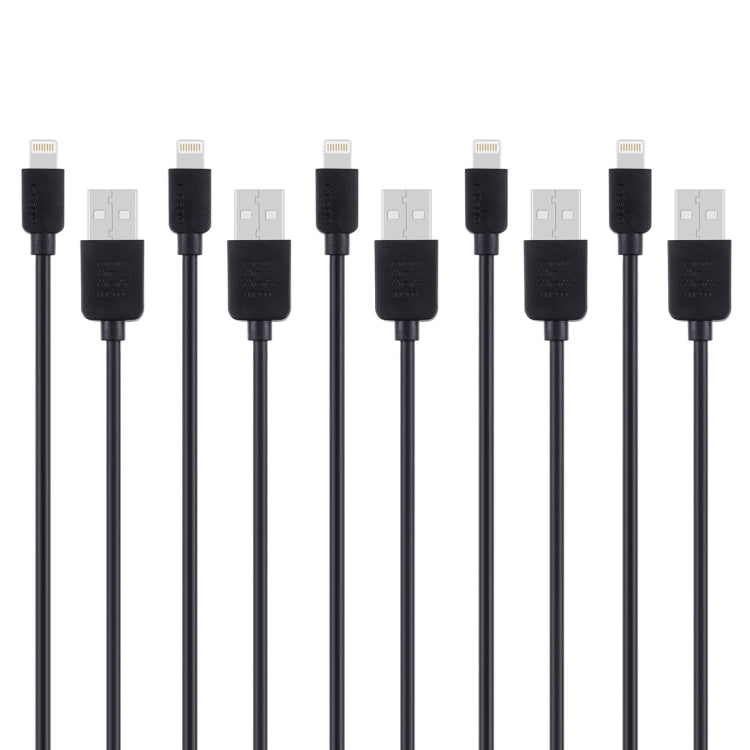 ชุดสายชาร์จและซิงค์ข้อมูล HAWEEL 1 เมตร ความเร็วสูง 8 พิน เป็น USB จำนวน 5 ชิ้น สำหรับ iPhone, iPad