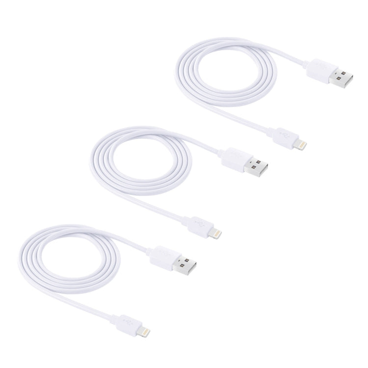 ชุดสายชาร์จและซิงค์ HAWEEL 3 ชิ้น ความยาว 1 เมตร ความเร็วสูง 8 พิน เป็น USB สำหรับ iPhone, iPad 3 ชิ้น