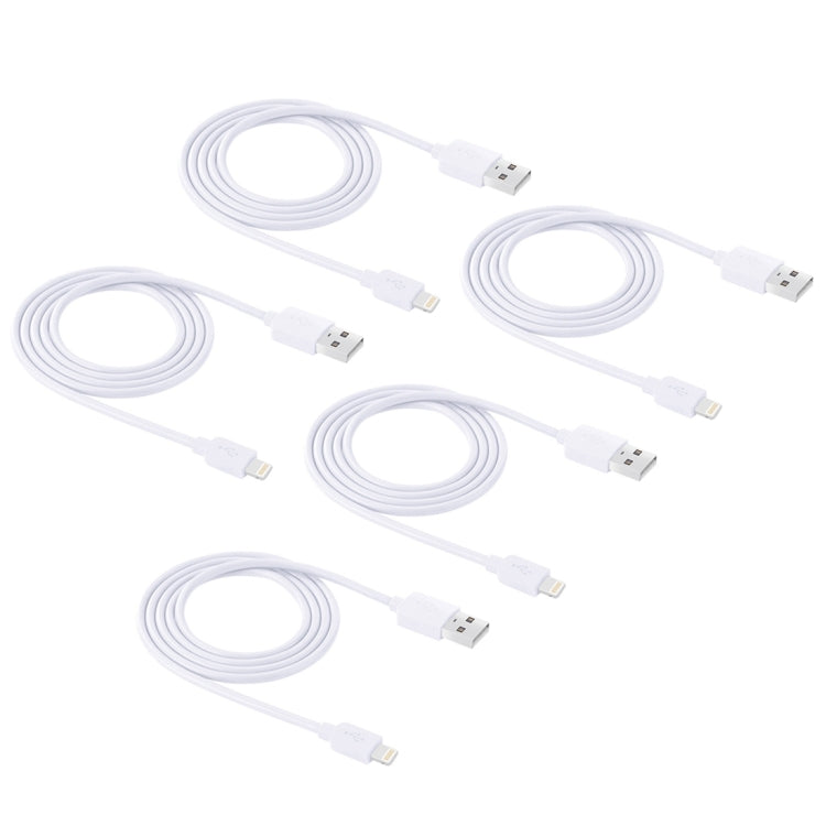 ชุดสายชาร์จและซิงค์ HAWEEL 5 ชิ้น ความยาว 1 เมตร ความเร็วสูง 8 พิน เป็น USB สำหรับ iPhone, iPad