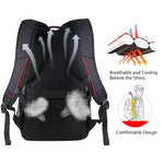 กระเป๋าเป้แล็ปท็อปผ้าใบพับได้ถอดได้ HAWEEL แบบพกพาสำหรับกลางแจ้งแบบสะพายสองไหล่