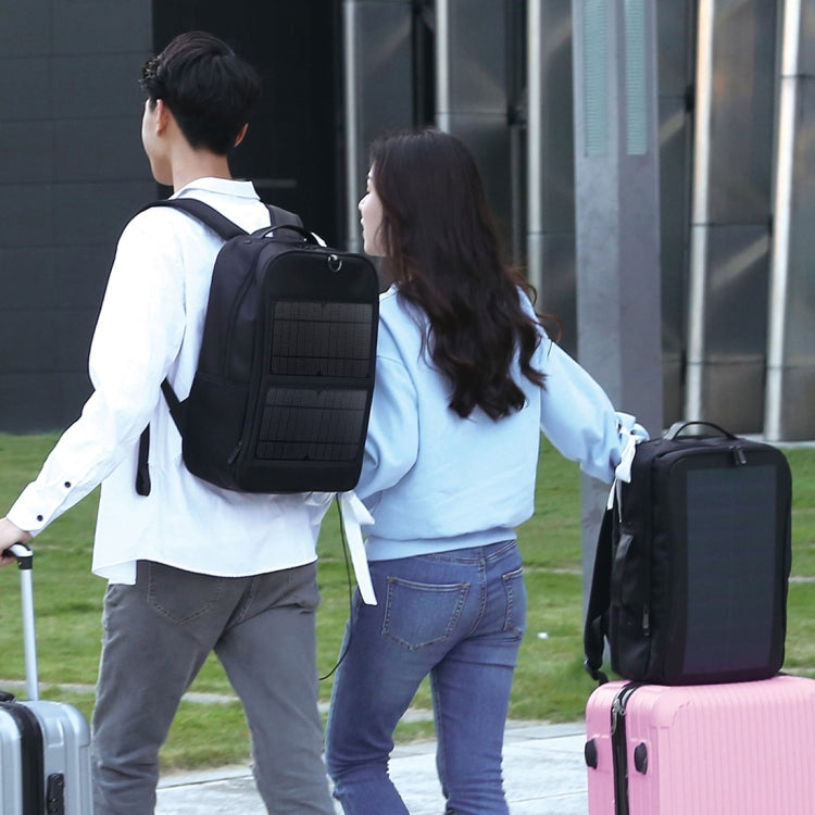 HAWEEL กระเป๋าเป้แล็ปท็อปพร้อมแผงโซลาร์เซลล์ 14W พร้อมหูจับและพอร์ตชาร์จ USB 5V / 2.1A สูงสุด