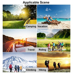 HAWEEL กระเป๋าชาร์จพลังงานแสงอาทิตย์แบบพับได้ 18W 3 แผง พร้อมพอร์ต USB คู่ 5V / 3.1A สูงสุด รองรับ QC3.0 และ AFC, 18W 3 แผง