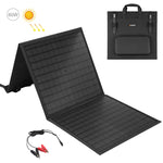 HAWEEL กระเป๋าชาร์จพลังงานแสงอาทิตย์แบบพับได้ 60W สำหรับเดินทาง