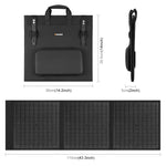 HAWEEL กระเป๋าชาร์จพลังงานแสงอาทิตย์แบบพับได้ 60W สำหรับเดินทาง