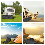 HAWEEL กระเป๋าชาร์จพลังงานแสงอาทิตย์แบบพับได้ 60W สำหรับเดินทาง