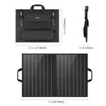 HAWEEL กระเป๋าชาร์จพลังงานแสงอาทิตย์แบบพับได้ 50W สำหรับเดินทาง