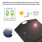 HAWEEL กระเป๋าชาร์จพลังงานแสงอาทิตย์แบบพับได้ 100W สำหรับเดินทาง