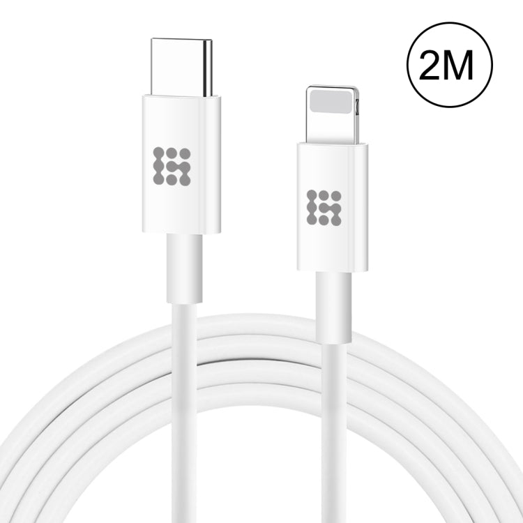 สายชาร์จเร็ว HAWEEL 25W 3A USB-C / Type-C เป็น 8 พิน สำหรับ iPhone, iPad ความยาวสาย 2 เมตร Type-C เป็น 8 พิน 2 เมตร