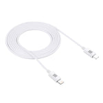 สายชาร์จเร็ว HAWEEL 25W 3A USB-C / Type-C เป็น 8 พิน สำหรับ iPhone, iPad ความยาวสาย 2 เมตร Type-C เป็น 8 พิน 2 เมตร