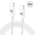 สายชาร์จข้อมูล HAWEEL 25W 3A Type-C / USB-C เป็น Type-C / USB-C PD ชาร์จเร็ว ความยาว 2 เมตร, Type-C เป็น Type-C 2 เมตร