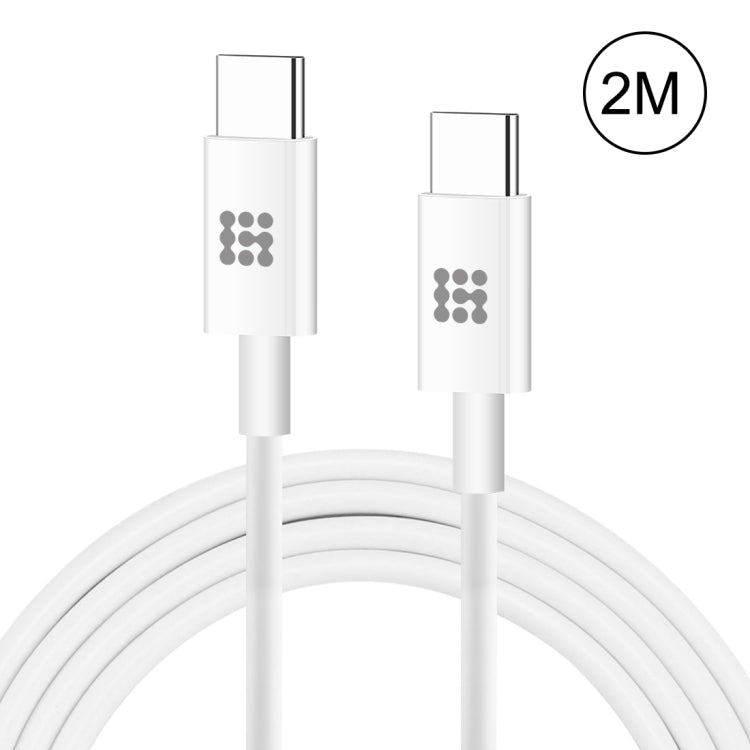 สายชาร์จข้อมูล HAWEEL 25W 3A Type-C / USB-C เป็น Type-C / USB-C PD ชาร์จเร็ว ความยาว 2 เมตร, Type-C เป็น Type-C 2 เมตร